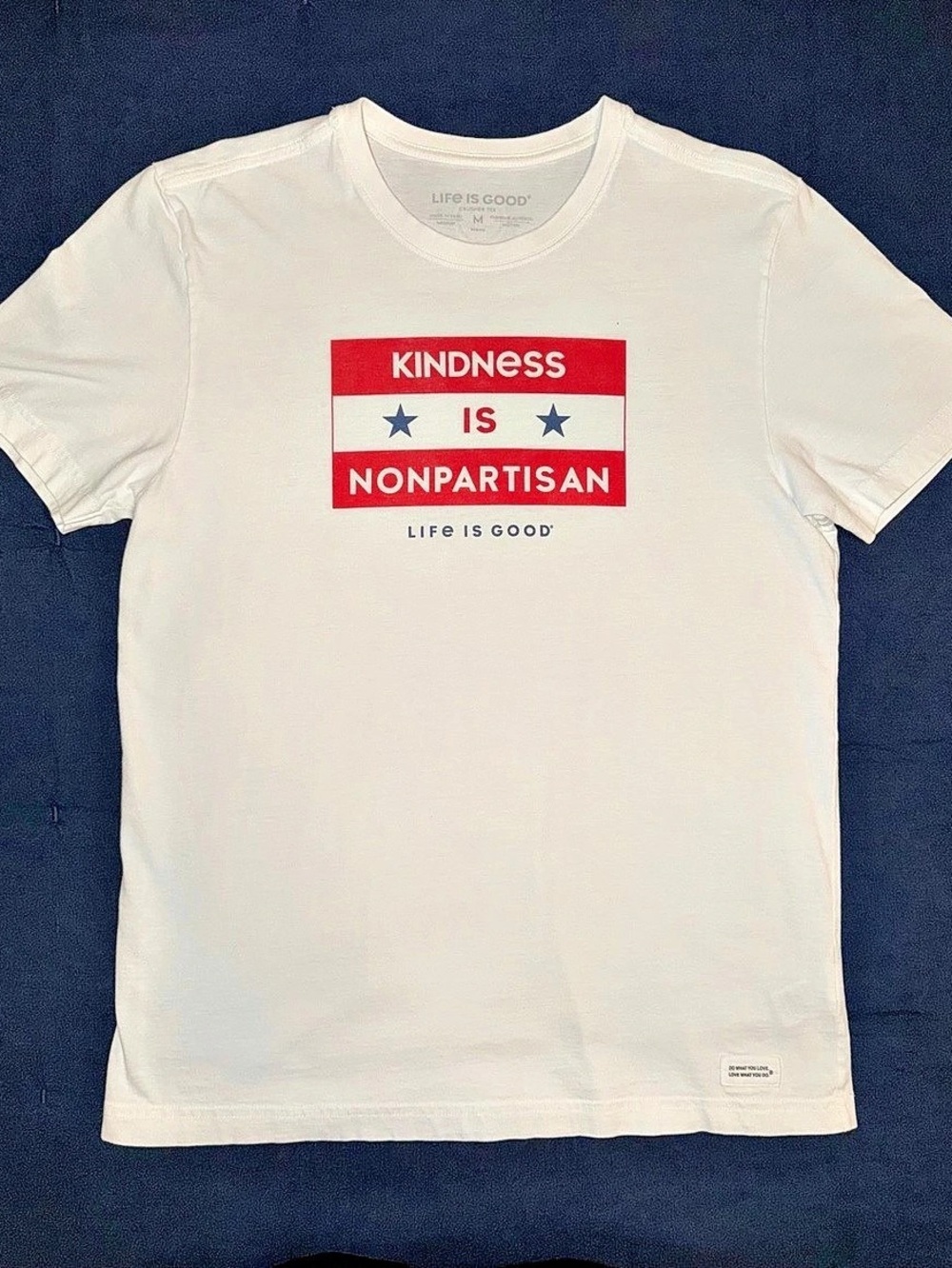 Life Is Good Kindness Is Nonpartisan Crusher Tee Graphic